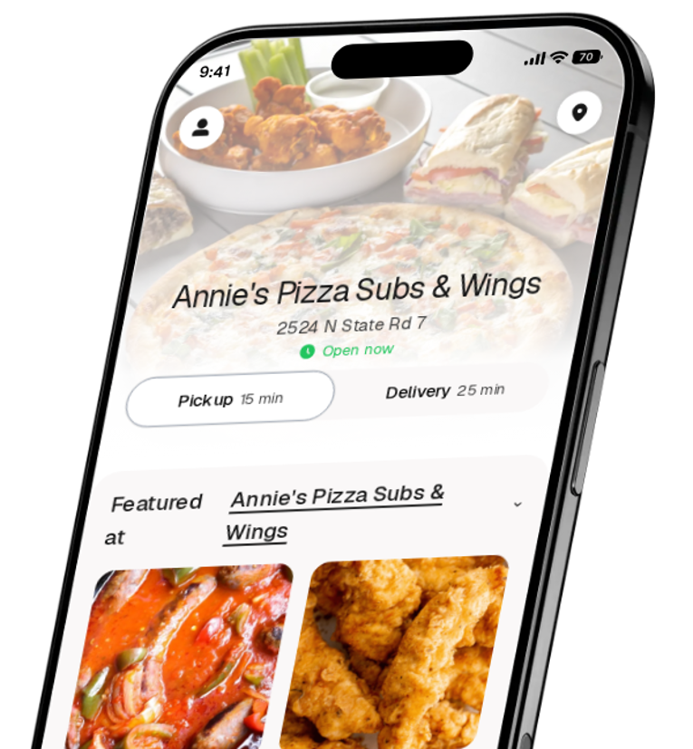 Annie's Pizza Subs & Wings app preview
