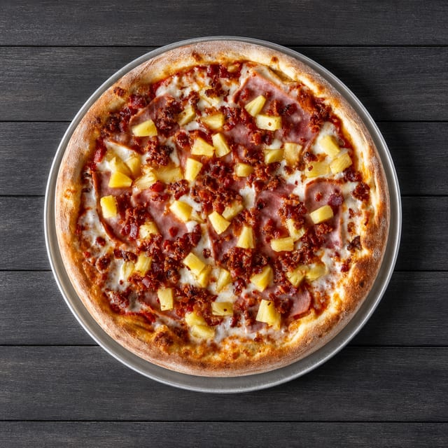 (14in) Hawaiian Pizza.