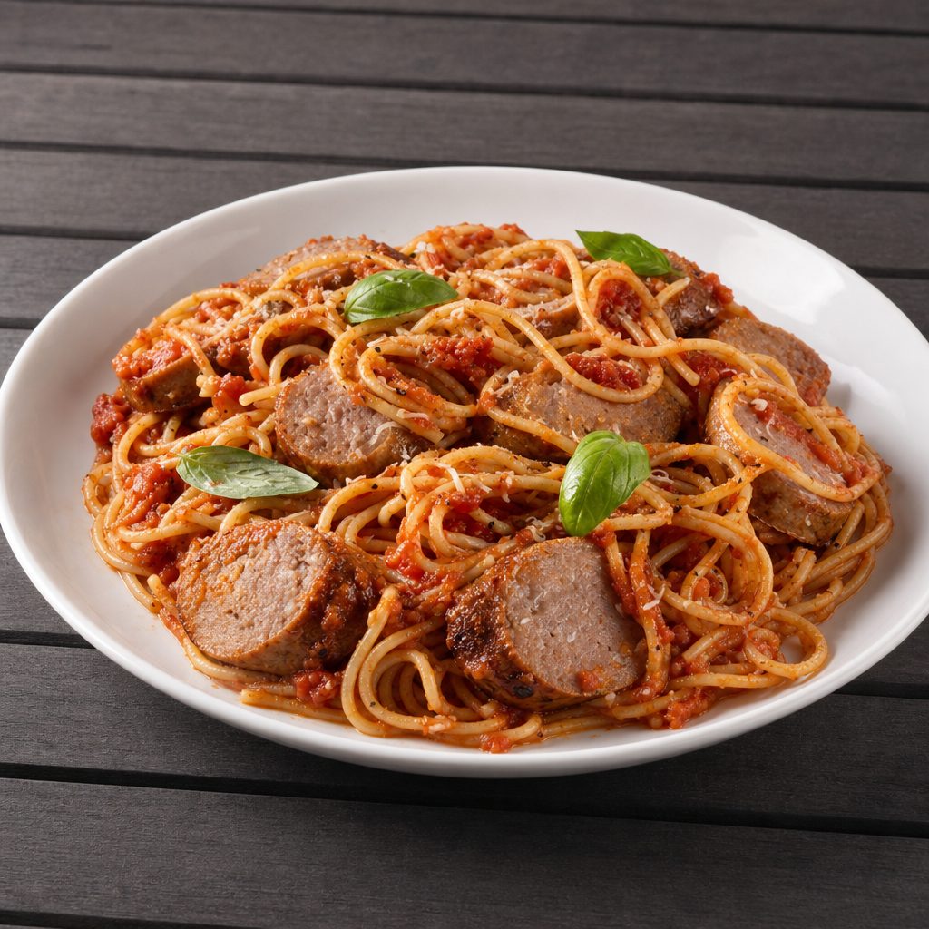 Sausage & Peppers Parmigiana.