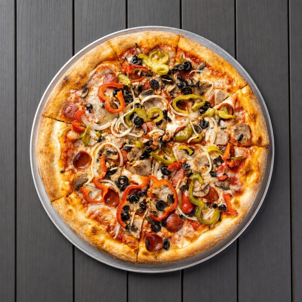 (14in) Supreme Pizza.