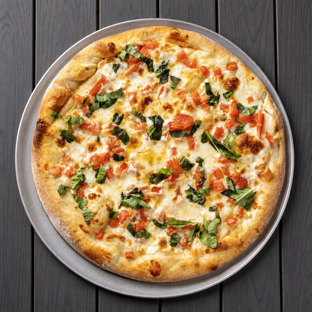 (16in) Caprese Pizza.