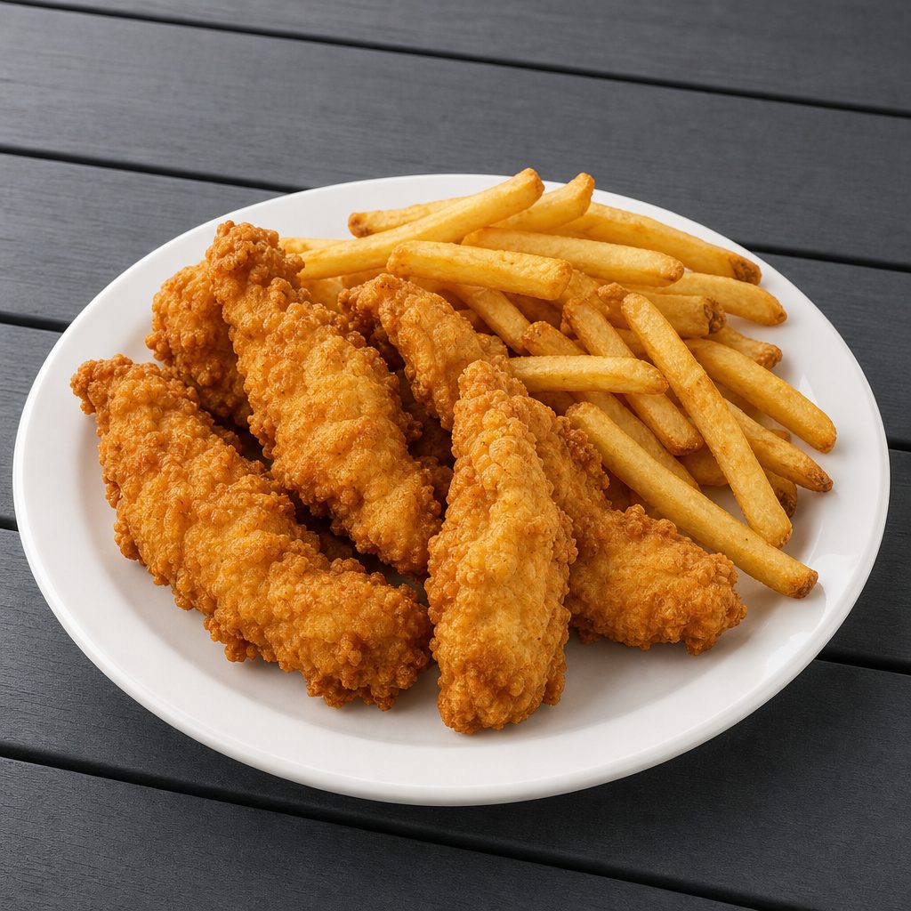 Chicken Fingers W/ Fries.