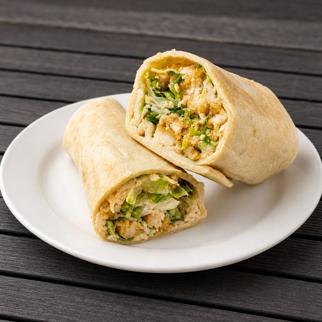 Grilled Chicken Caesar Wrap.