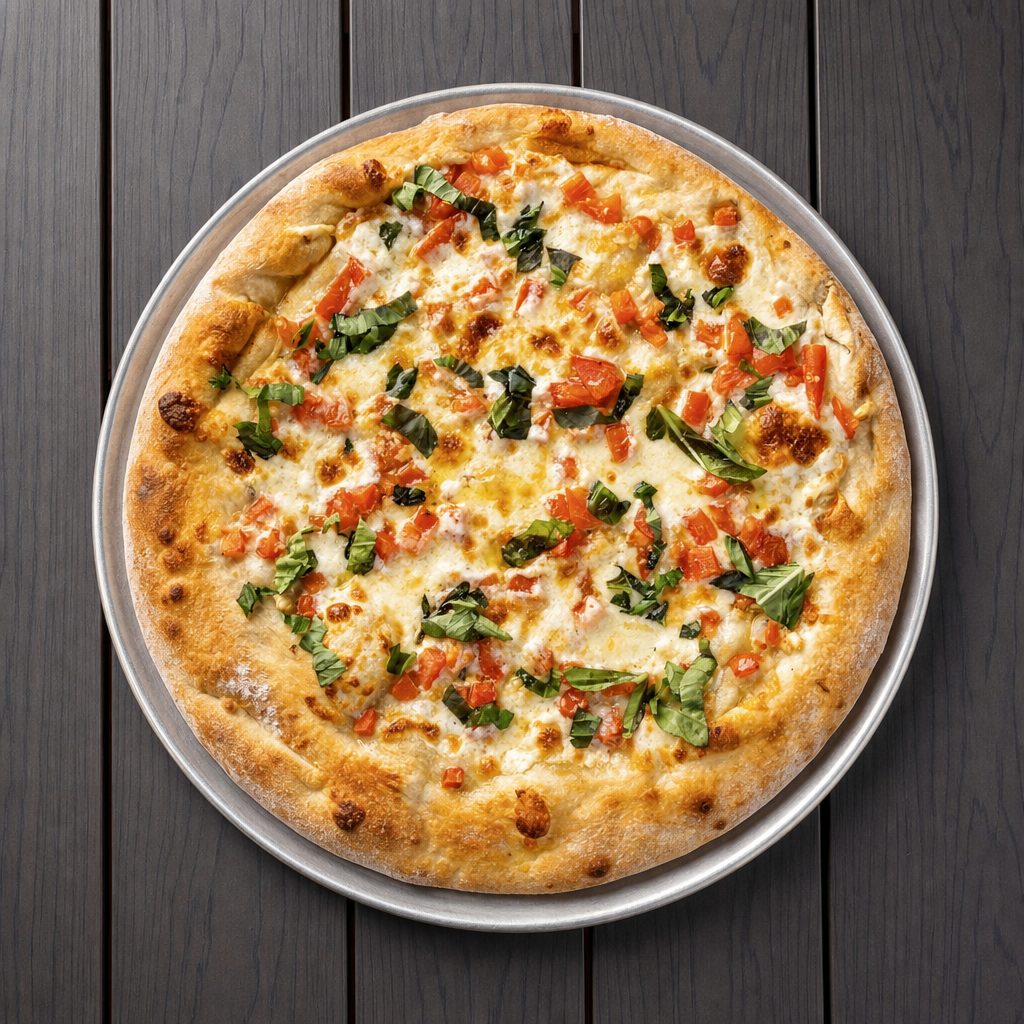 (14in) Caprese Pizza.
