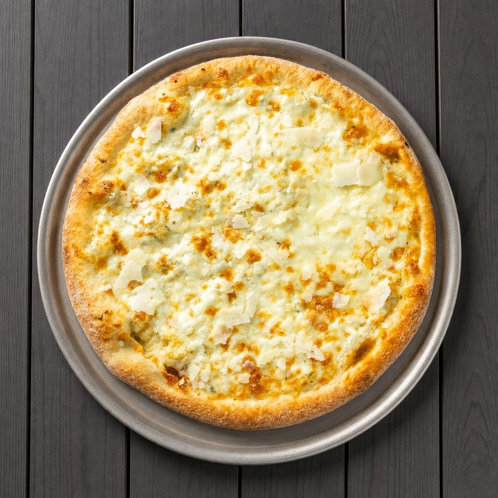 (12in) White Pizza.