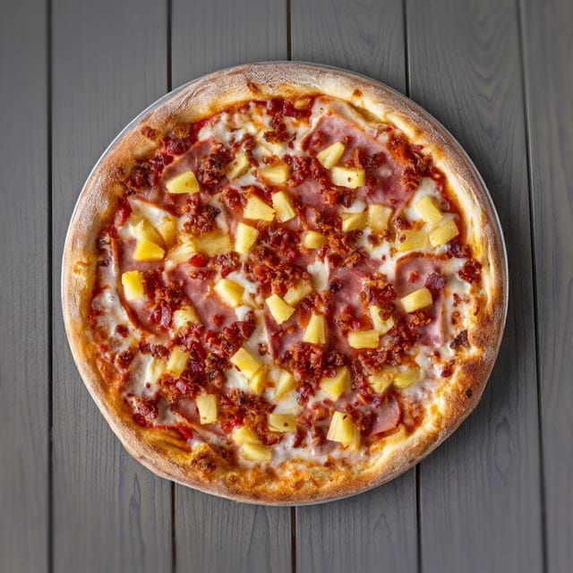 (14in) Hawaiian Pizza.