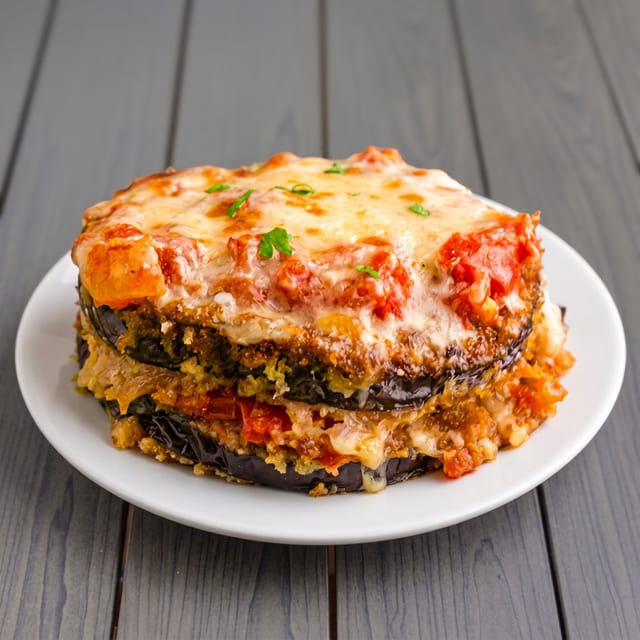 Eggplant Parmigiana.