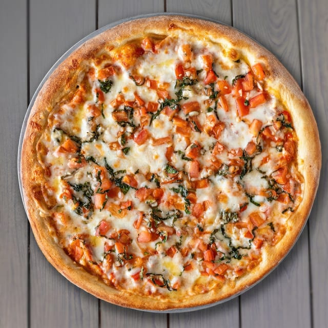 (14in) Margherita Pizza.