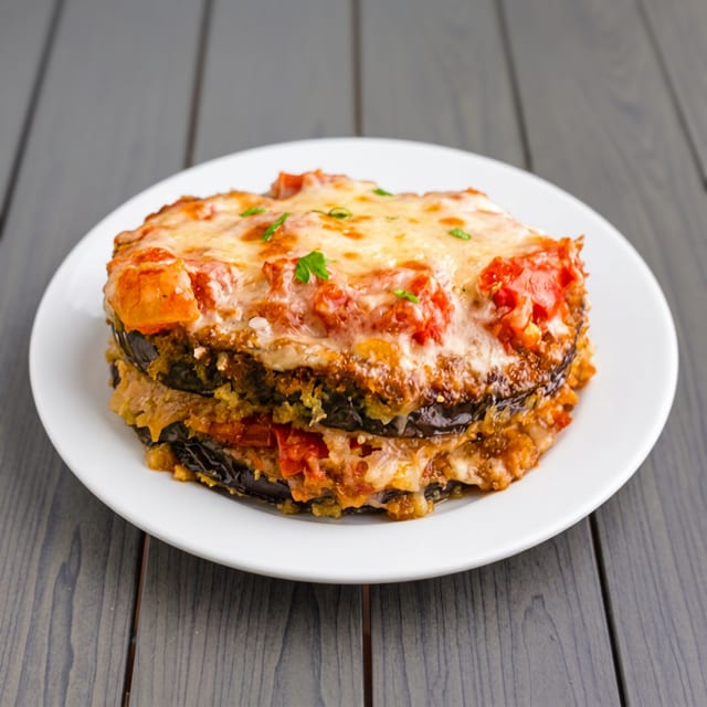 Eggplant Rollatini Parmigiana.
