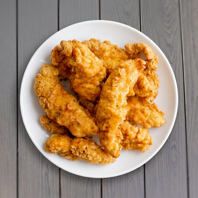 Chicken Fingers W/ Fries.