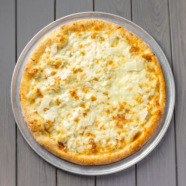 (12in) White Pizza.